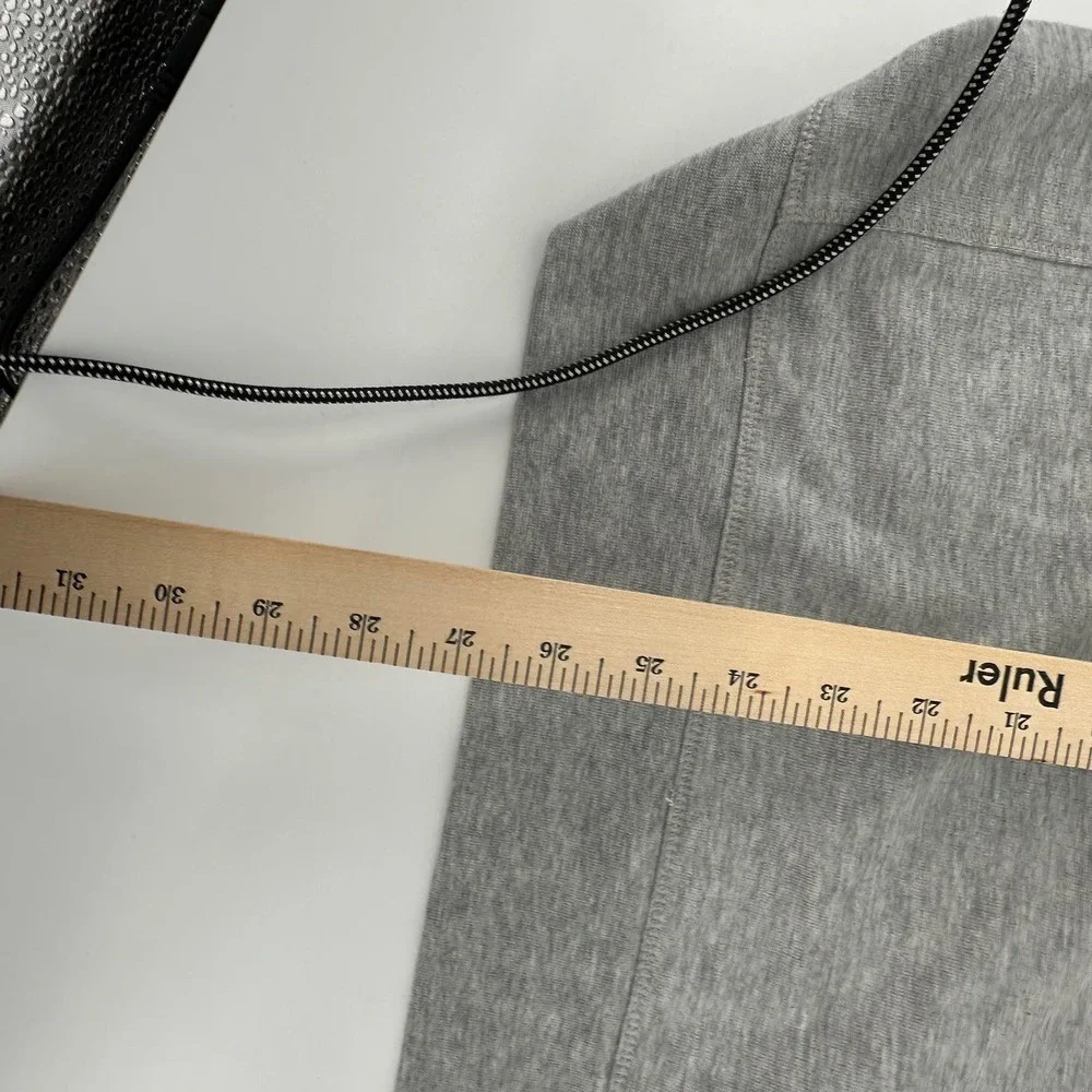 Sweaty Betty Gray Long Sleeve Crew Sweatshirt Top Split side Small